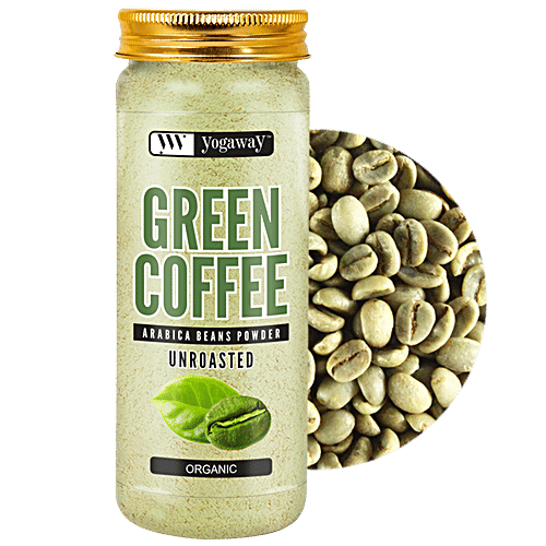 Buy YOGAWAY Green Coffee Arabica Beans Powder Unroasted Online at