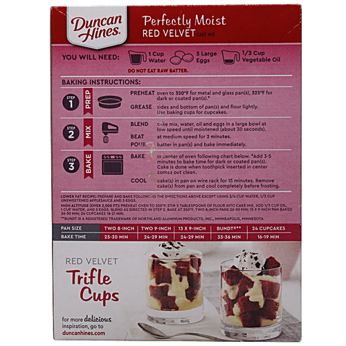 Duncan Hines Signature Perfect Moist Red Velvet Cake Mix - Imported, 432 g  