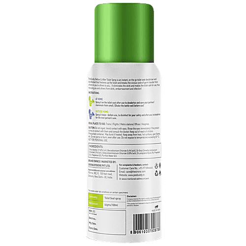 Buy Peebuddy Toilet Seat Sanitizer Before & After Toilet Spray