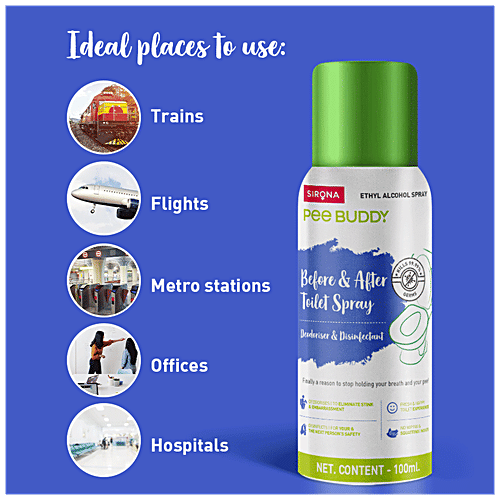 Buy Peebuddy Toilet Seat Sanitizer Before & After Toilet Spray