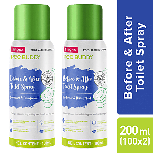 Buy Peebuddy Toilet Seat Sanitizer Spray 100 ml (Pack of 2) Odour
