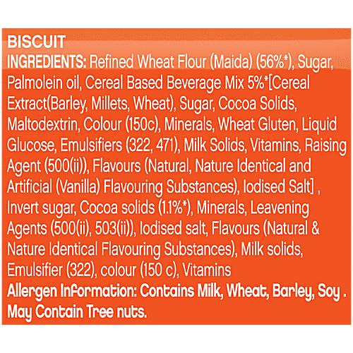 Bournvita Biscuits, 400 g (4 x 100 g) Provides About 10% Of Daily Calcium & Iron Requirements