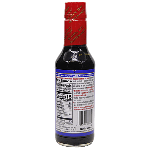 Kikkoman Soy Sauce Gluten Free - Traditionally Brewed, Imported, 296 ml  