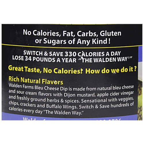 Buy Walden Farms Blue Cheese Dip Calorie Free, Imported Online at