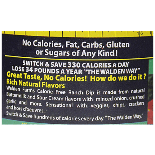 Buy Walden Farms Ranch Dip Calorie Free, Imported Online at Best