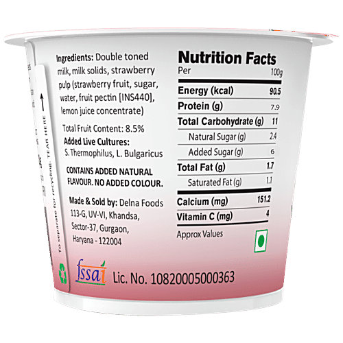 agapi Greek Yoghurt - Strawberry, 90 g  