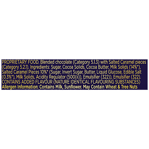 Cadbury Dark Milk - Salted Caramel Chocolate Bar, 72 g  