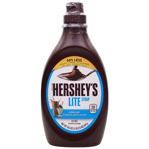 Hershey's Lite Syrup - Genuine Chocolate Flavor, Imported, 524 g  