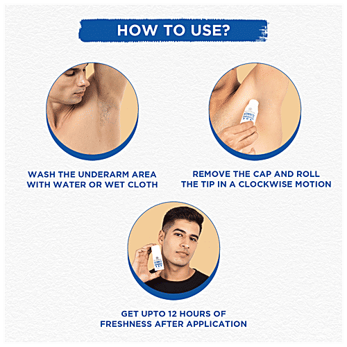 Bella Vita Organic DeoWhite Under Arm Skin Lightening Roll On - For Men, 75 ml  