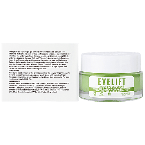 Buy Bella Vita Organic EyeLift Under Eye Cream Gel Online at Best Price