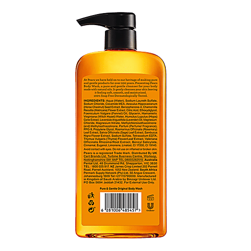 Pears Body Wash Pure & Gentle Body Wash - Original, 500 ml  
