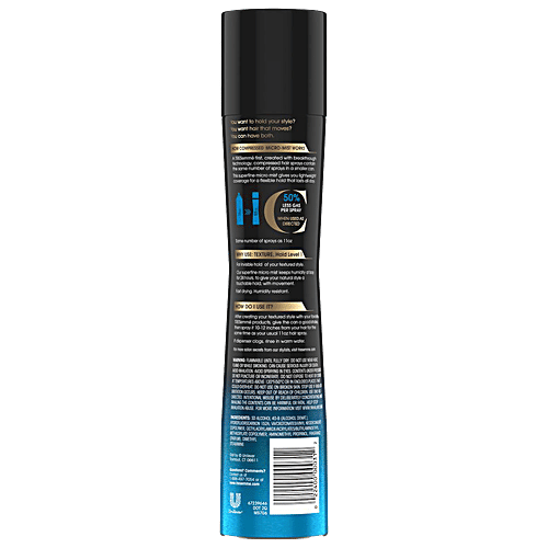 Tresemme Hair Spray Compressed Micro Mist Invisible Hold Natural Finish Texture Hold Level 1 Hair Spray, 155 g