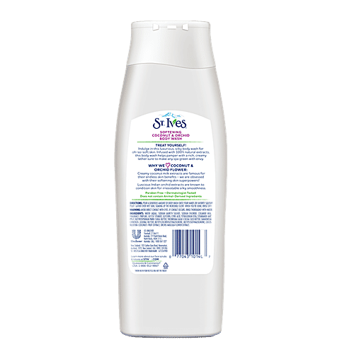 St.Ives Softening Coconut & Orchid with 100% Natural Extracts Body Wash, 400 ml  