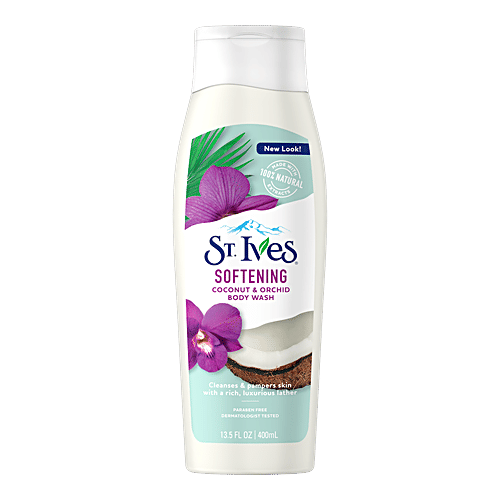 St.Ives Softening Coconut & Orchid with 100% Natural Extracts Body Wash, 400 ml  