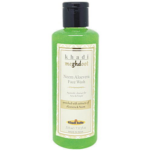 Buy Khadi Meghdoot Neem Aloevera Face Wash Online at Best Price of Rs