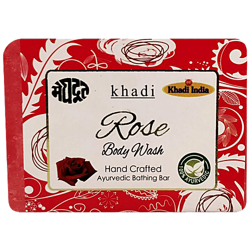 Meghdoot Rose Body Wash Soap, 125 g  