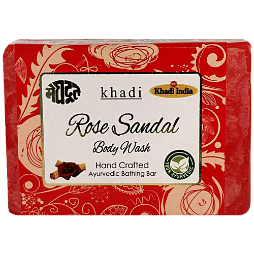 Meghdoot Rose Sandal Body Wash Soap, 125 g  