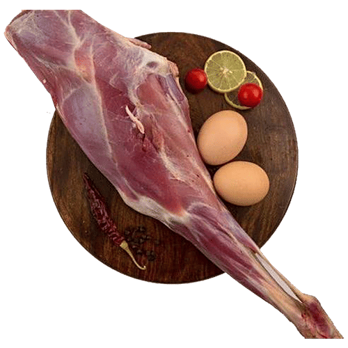 fresho! Jhatka Mutton Leg Goat, 24 To 32 pcs, 900 g Tray Pack 