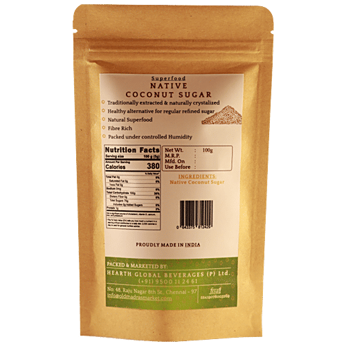 Old Madras Market Superfood - Native Coconut Sugar, 100 g Pouch