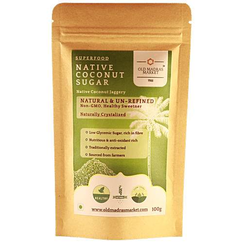 Old Madras Market Superfood - Native Coconut Sugar, 100 g Pouch