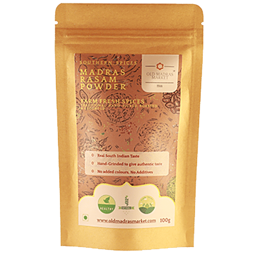 Old Madras Market Southern Spices - Madras Rasam Powder, 100 g Pouch 