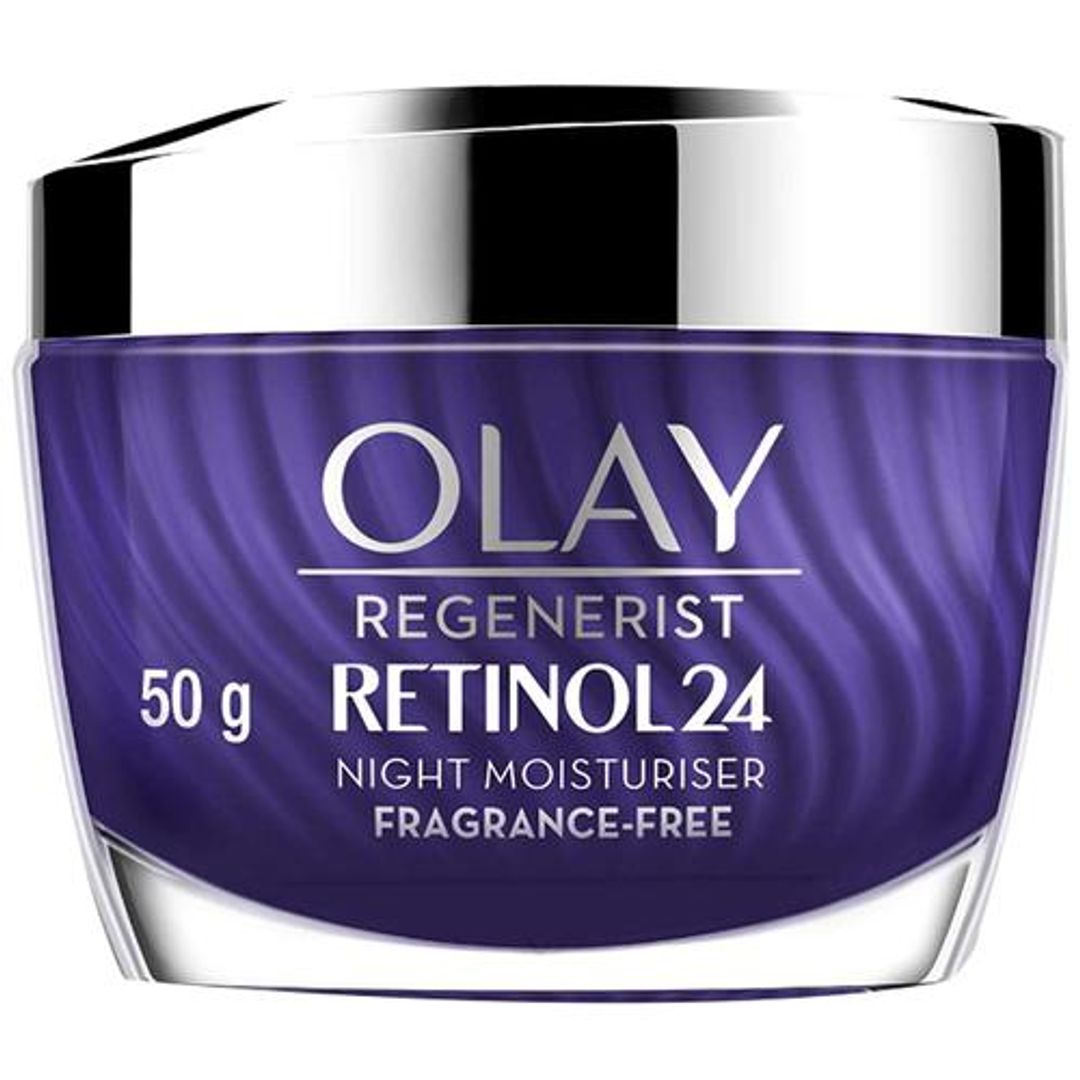 Olay Regenerist Retinol 24 Night Moisturiser - With Niacinamide, Improves Fine Lines, Wrinkles, 50 g 