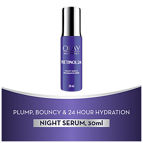 Olay Regenerist Retinol 24 Night Serum - With Niacinamide, Improves Fine Lines, Wrinkles, 30 ml
