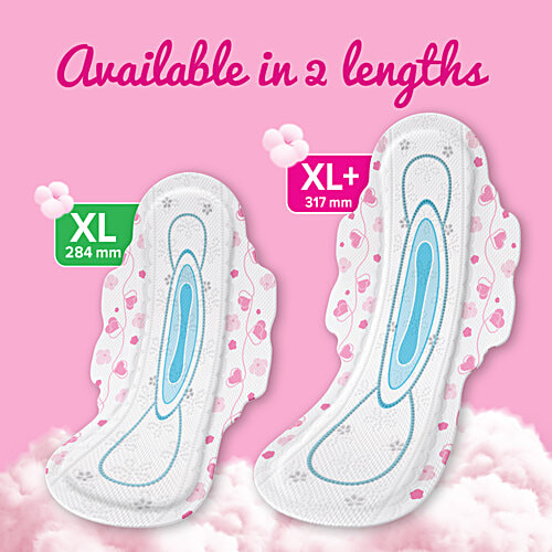 Whisper Whisper Ultra Skin Love Soft Sanitary Pads For Women - XL, 45 pcs (Buy 2 Get 1 Free)