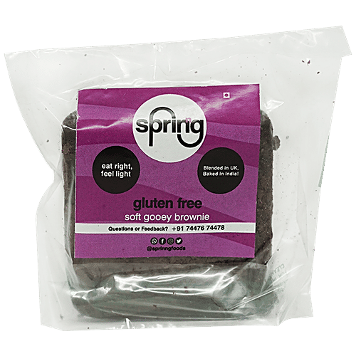 Sprinng Gluten Free Soft Gooey Brownie, 80 g Pouch