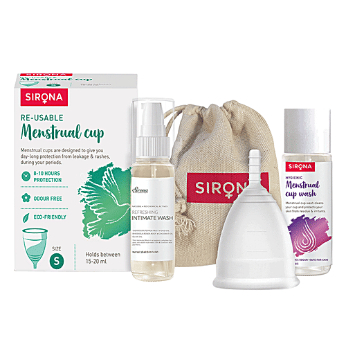 Buy SIRONA FDA Approved Reusable Menstrual Cup (Small Size) With Pouch