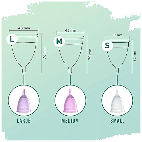 SIRONA FDA Approved Reusable Menstrual Cup (Small Size) With Pouch, Mini Intimate Wash & Cup Wash, 1 pc  