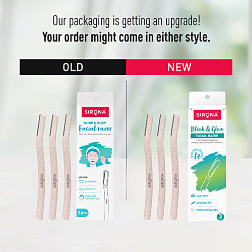 Buy Sirona Blink & Glow Face Razor For Women Facial Hair Removal