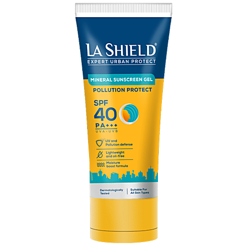 La Shield Pollution Protect - Mineral Sunscreen Gel, SPF 40, 50g  
