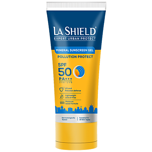 La Shield Pollution Protect - Mineral Sunscreen Gel, SPF 50, 50g  