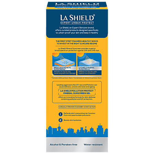 La Shield Pollution Protect - Mineral Sunscreen Gel, SPF 50, 50g  