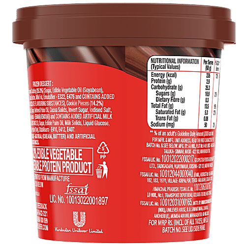 Kwality Wall's Trixy Cookie Frozen Dessert, 110 ml Cup