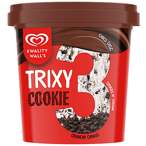 Kwality Wall's Trixy Cookie Frozen Dessert, 110 ml Cup