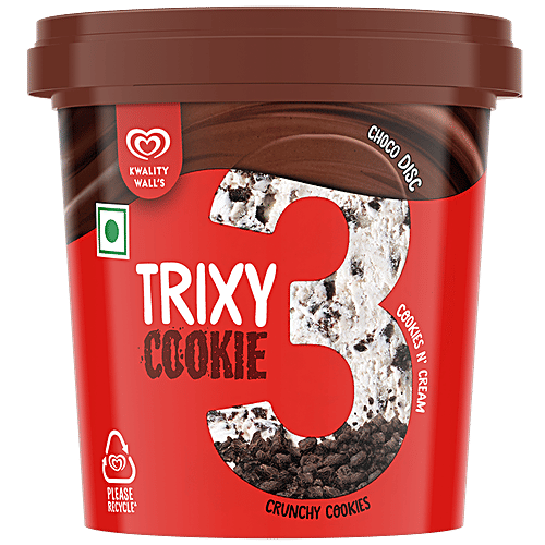 Kwality Wall's Trixy Cookie Frozen Dessert, 110 ml Cup