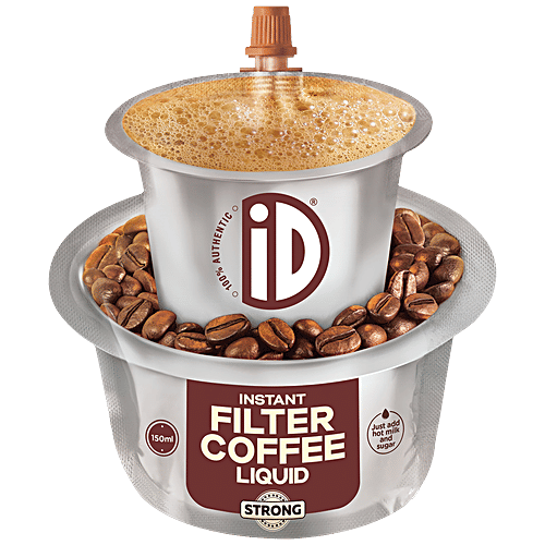iD Strong Instant Filter Coffee Liquid, 150 ml Chicory Blend, No Preservatives