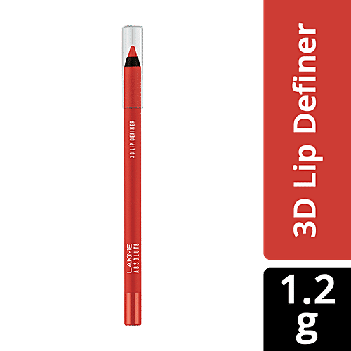 Lakme Absolute 3D Lip Definer, 1.2 g Crimson 