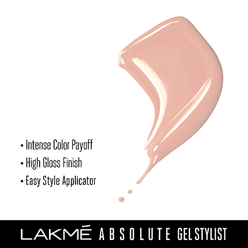 Lakme Absolute Gel Stylist Nail Color, 12 ml Salmon 