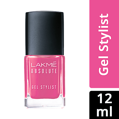 Lakme Absolute Gel Stylist Nail Color, 12 ml Pink Date 