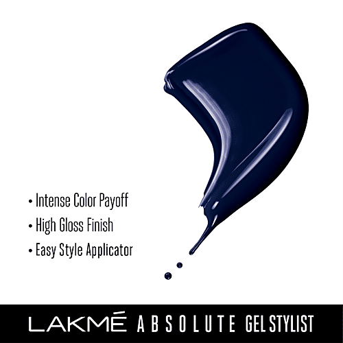 Lakme Absolute Gel Stylist Nail Color, 12 ml Deep Sapphire 