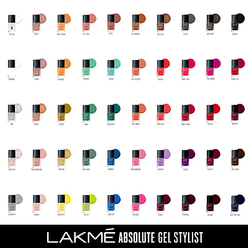 Lakme Absolute Gel Stylist Nail Colour, 12 ml Enigma 