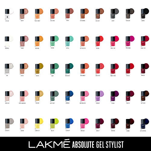 Lakme Absolute Gel Stylist Nail Colour, 12 ml Lemon Zest 