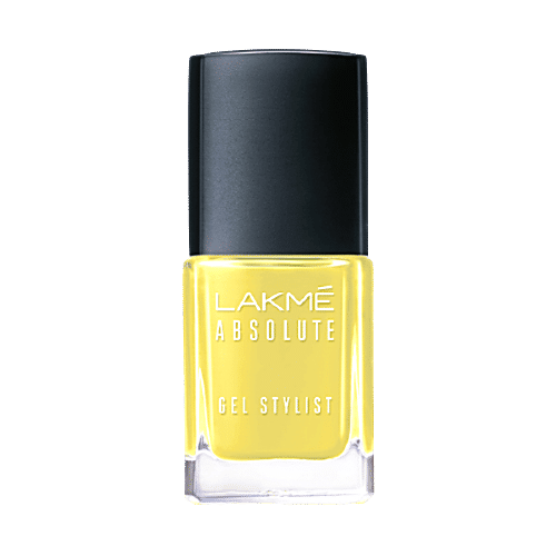 Lakme Absolute Gel Stylist Nail Colour, 12 ml Lemon Zest 