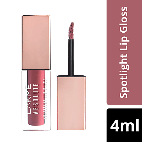 Lakme Absolute Spotlight Lip Gloss, 4 ml Crème Caramel 