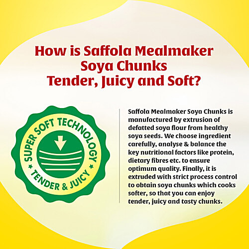 Saffola Mealmaker - Soya Chunks, 400 g No 