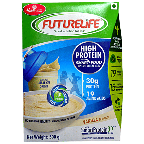 Haldiram FutureLife High Protein Smart Food - Vanilla, 500 g  