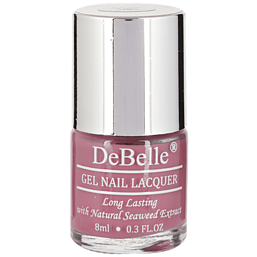 DeBelle Gel Nail Lacquer - Light Mauve Nail Polish, 8 ml Laura Aura 